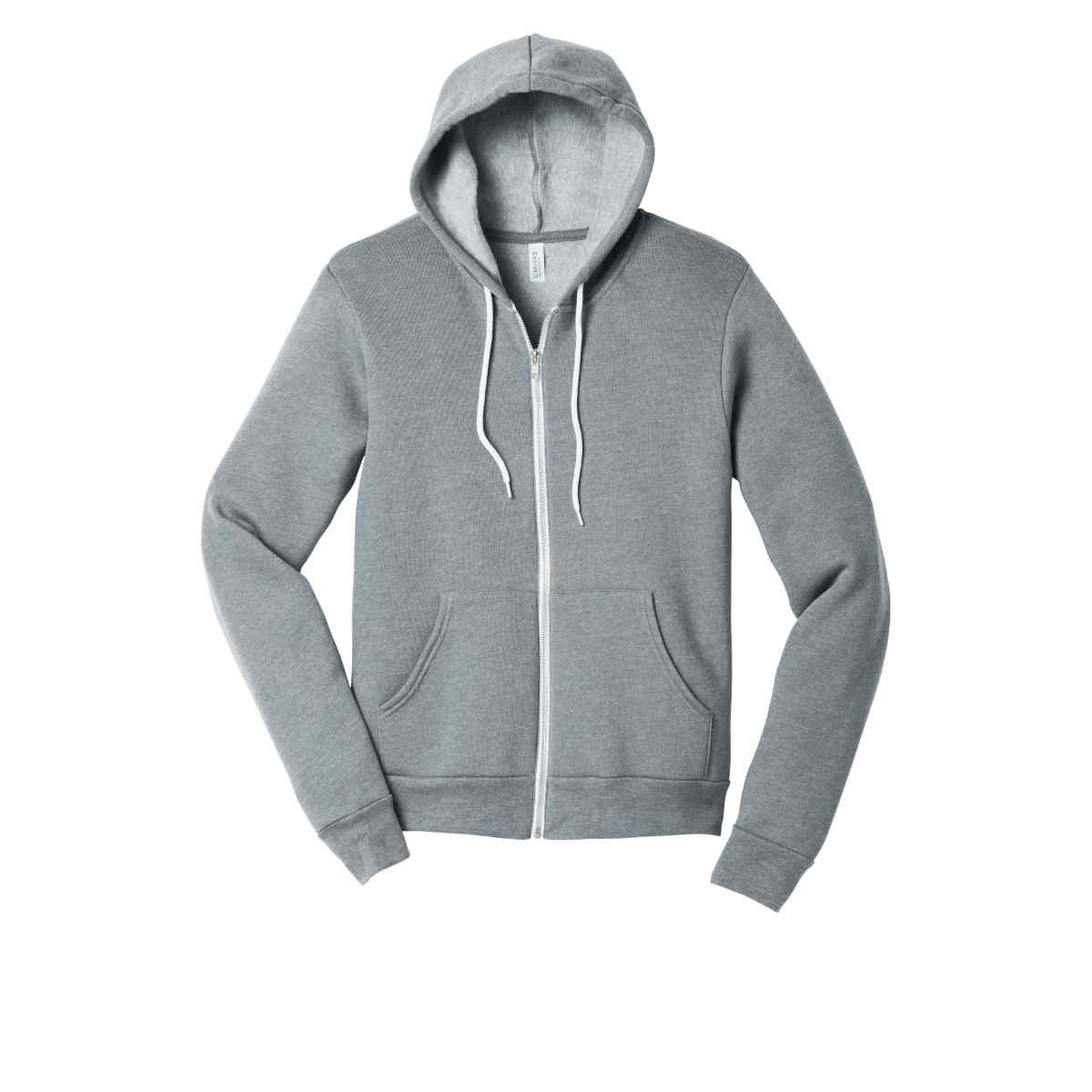 Bella and Canvas® Unisex Sponge Fleece Full Zip Hoodie
