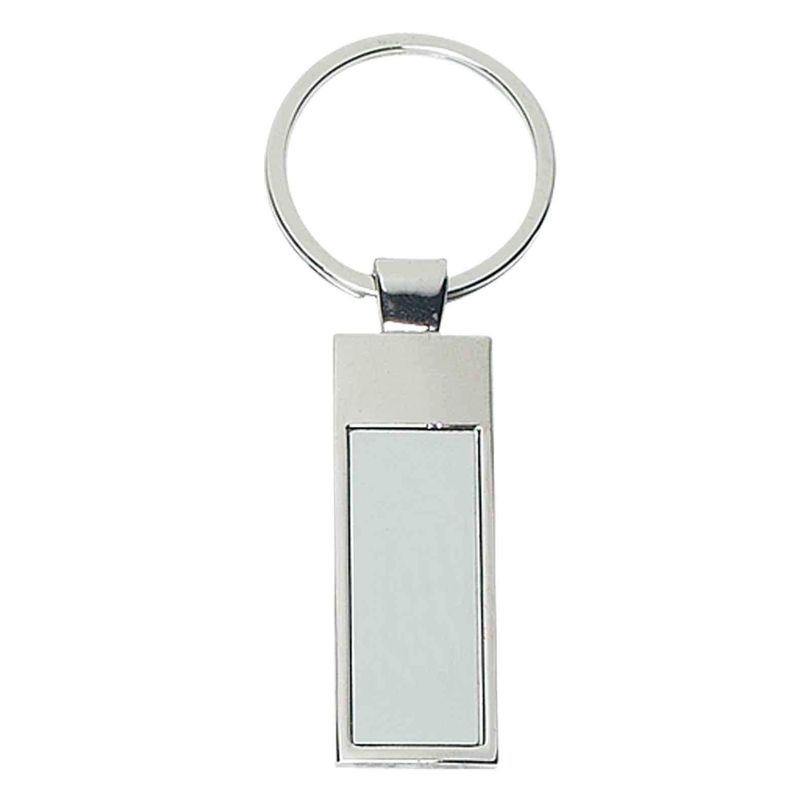 Rectangle Metal Key Tag view 1