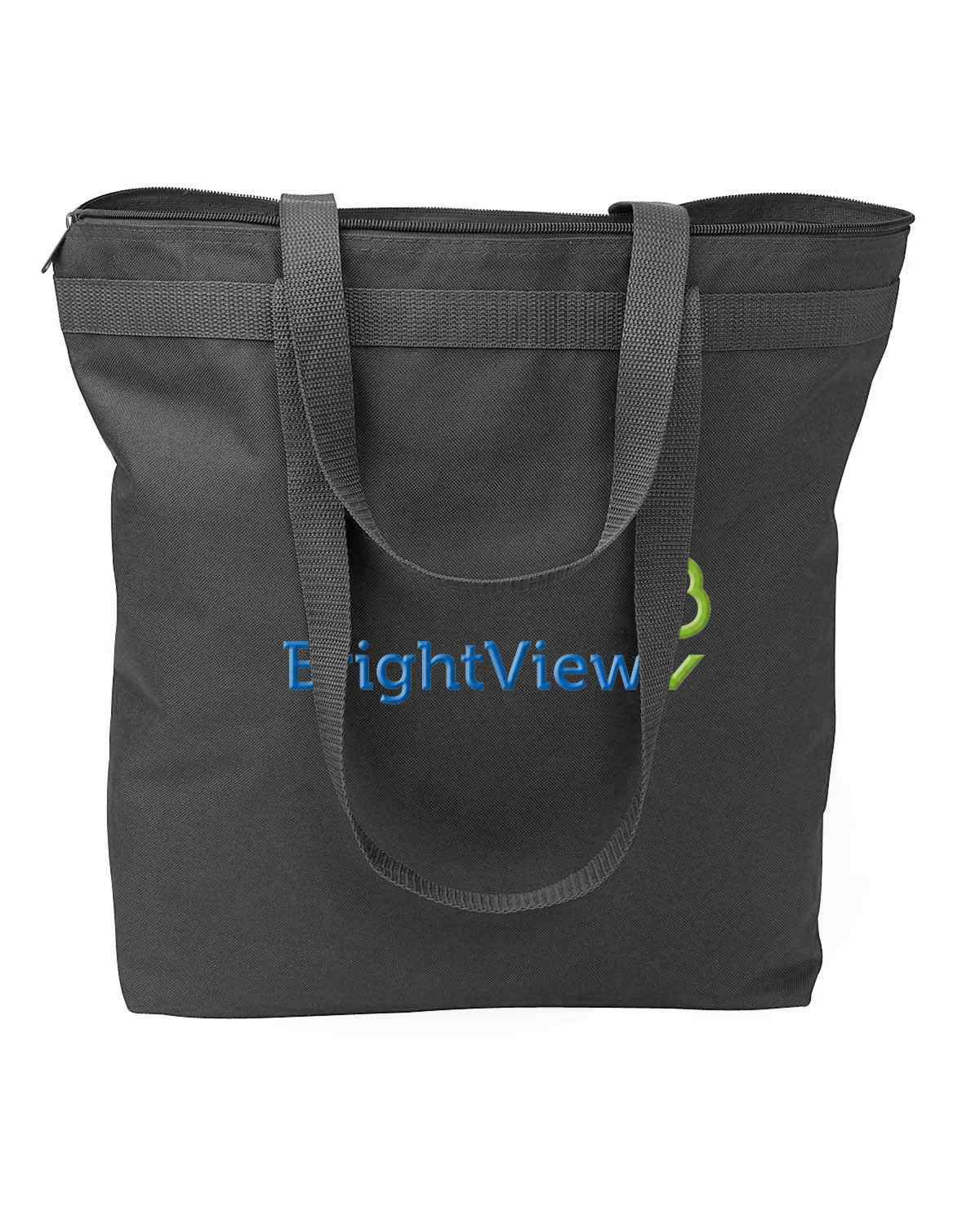 Large Tote with Zippered Closure