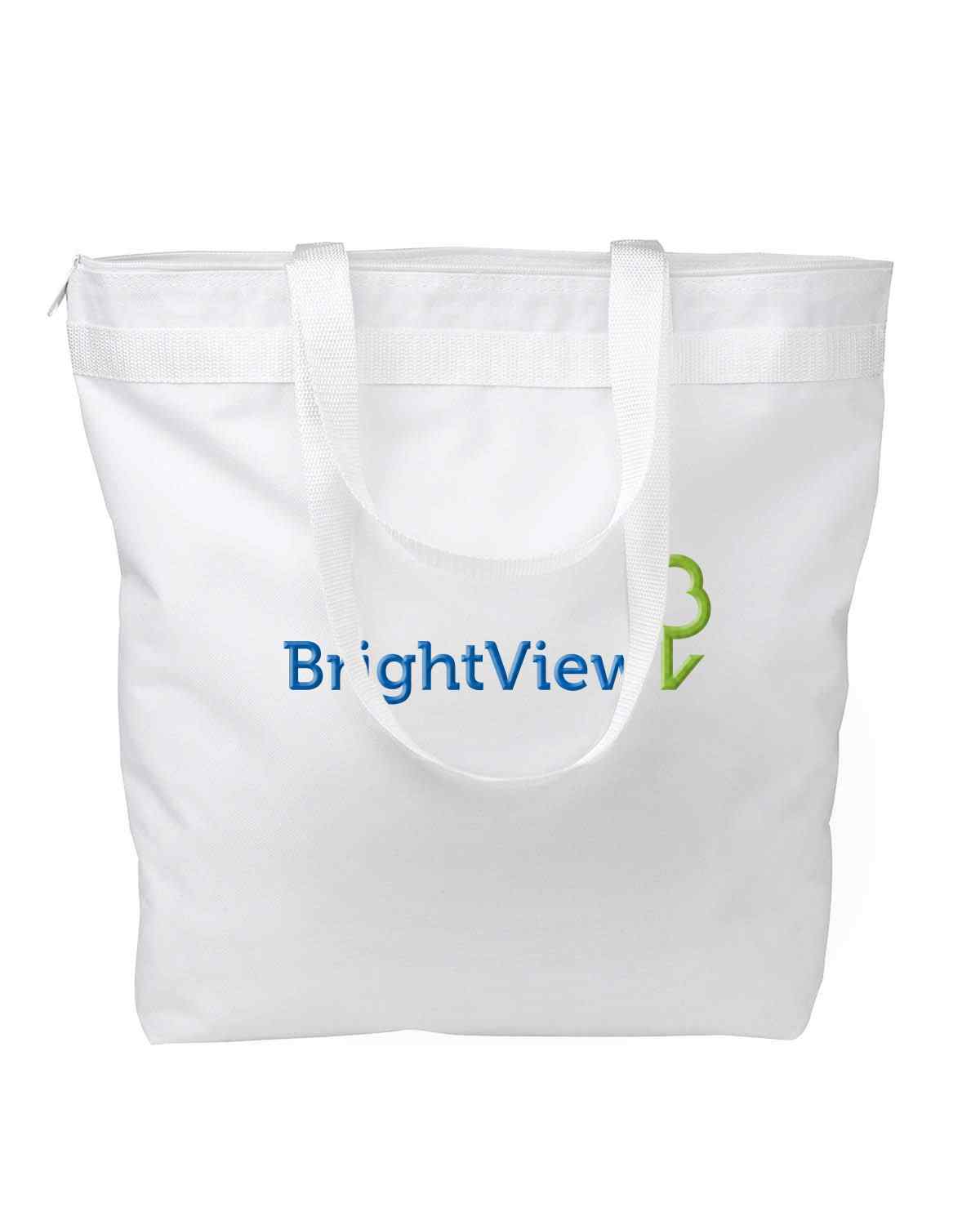 Large Tote with Zippered Closure