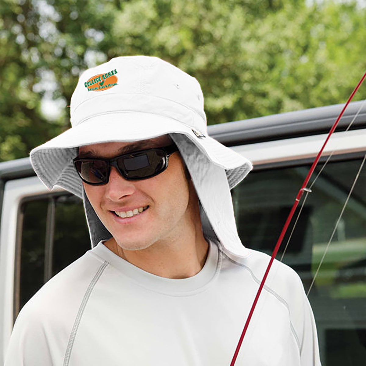 Adams Bucket Cap with Neck Shield