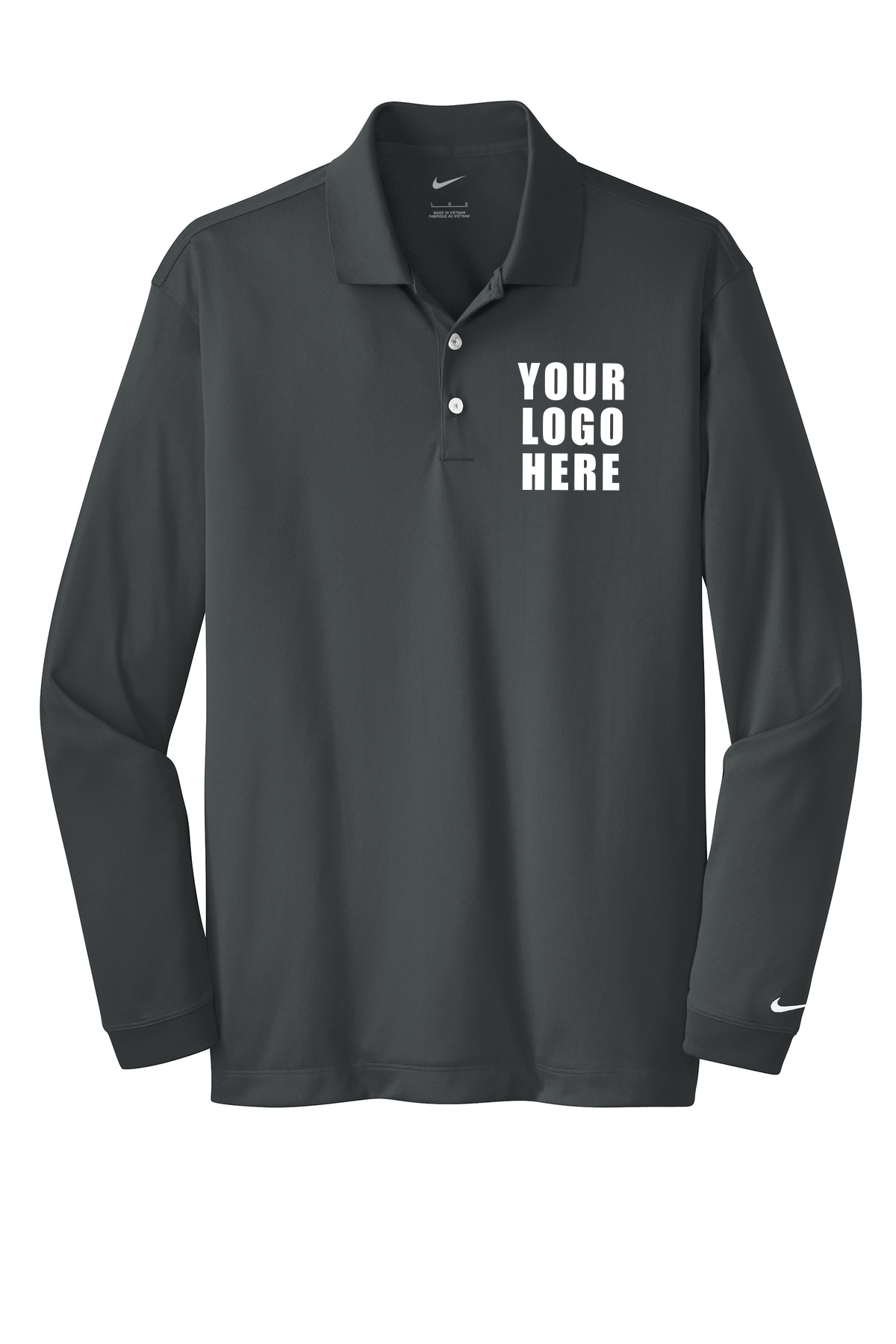 Nike Long Sleeve Dri-FIT Stretch Tech Polo. 466364