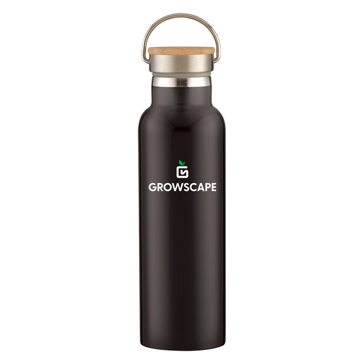 21 Oz. Full Laser Tipton Stainless Steel Bottle With Bamboo Lid