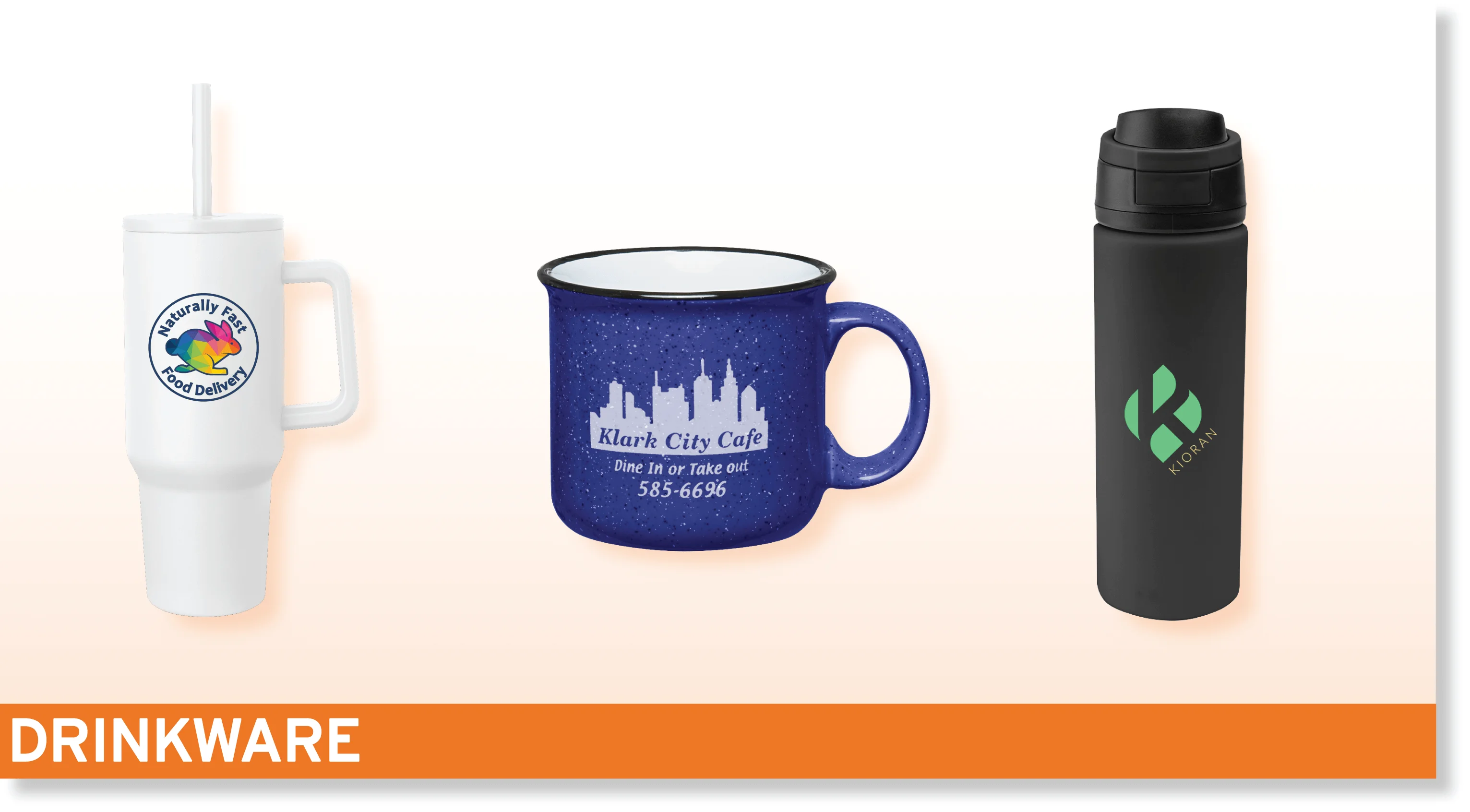 Custom Drinkware Banner