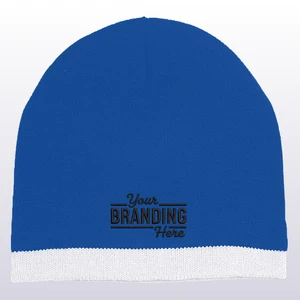 Knit Beanie with Stripe