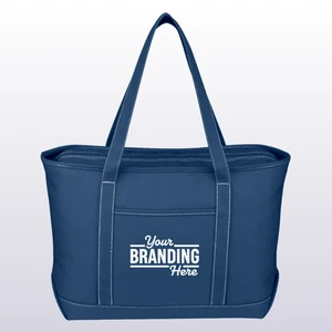 Large Cotton Canvas Yacht Tote Bag