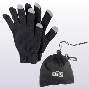 Touch Screen Gloves with Pouch