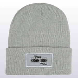 Patch rPET Knit Beanie With Cuff