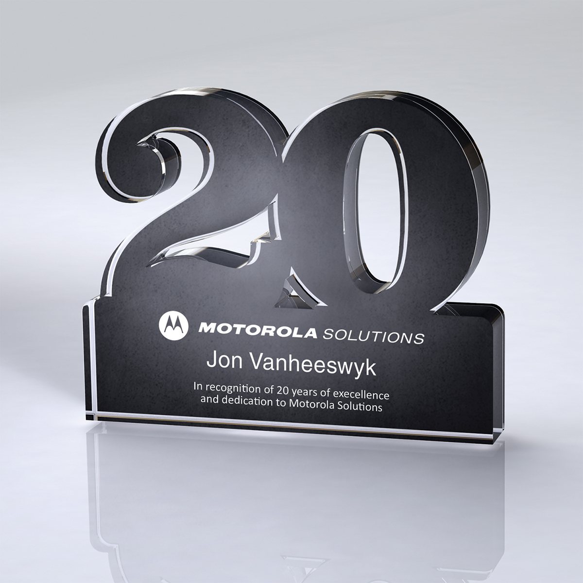 Freestanding 20-Year Anniversary Award