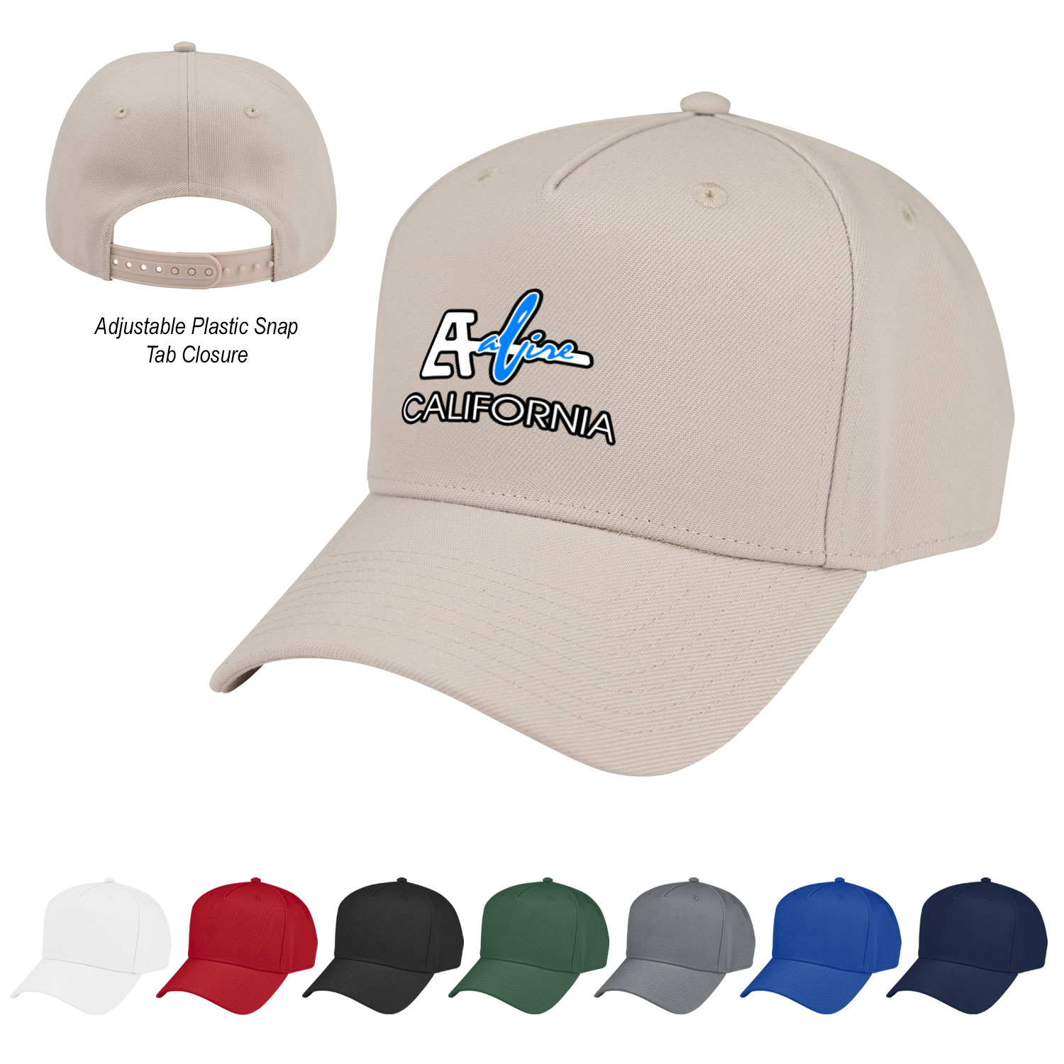 Adjustable Fairway 5-Panel Promotional Cap