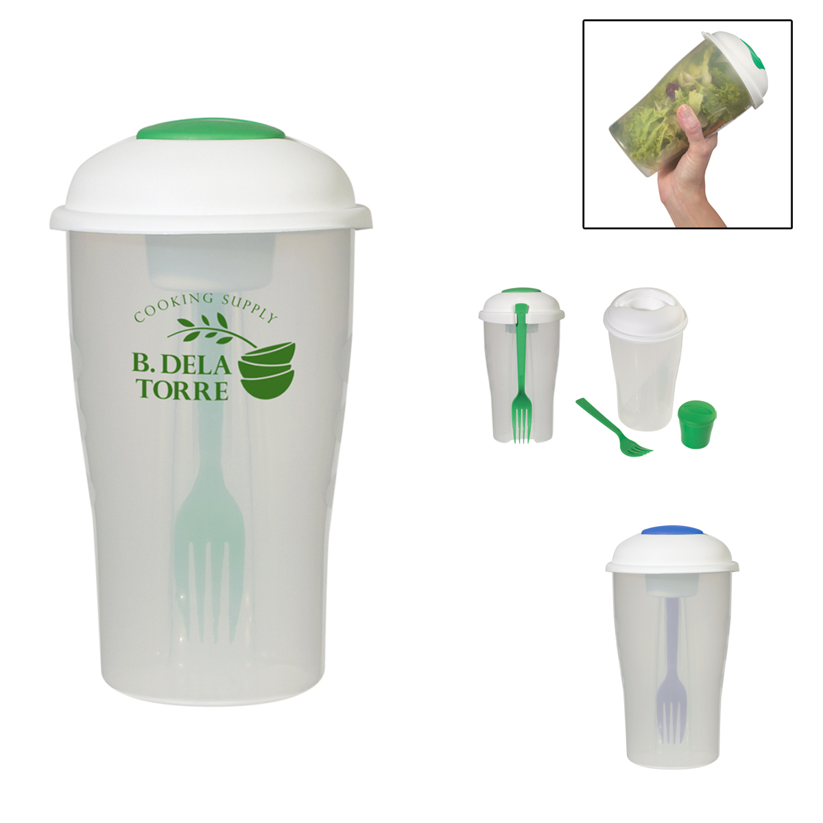 3-Piece Salad Shaker Set
