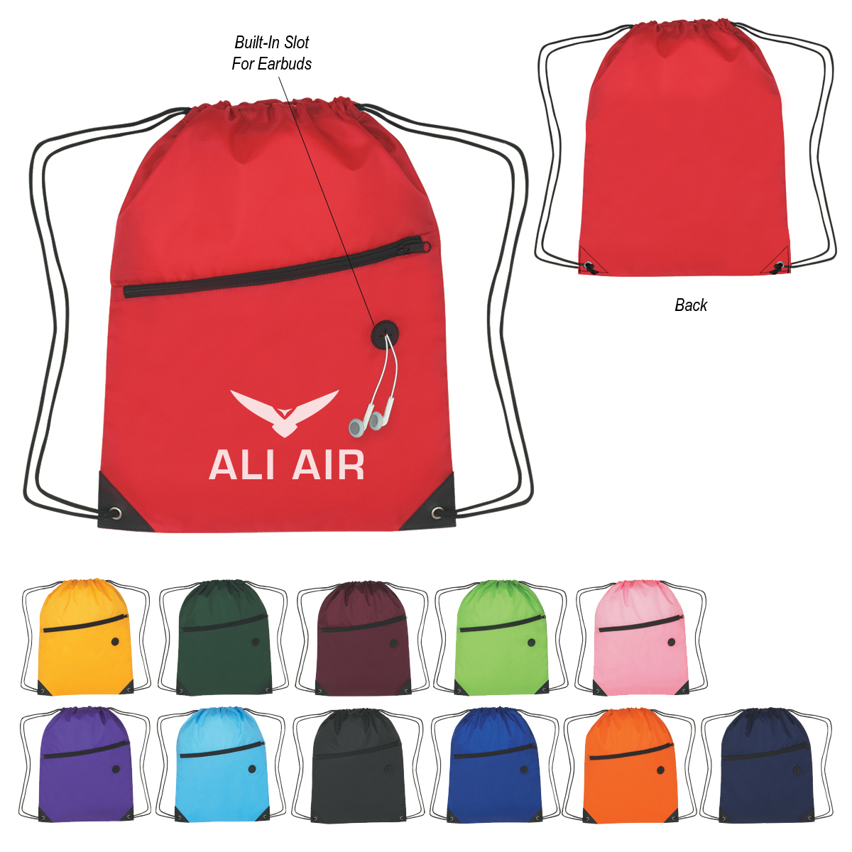 Hit Sports Pack with Front Zipper
