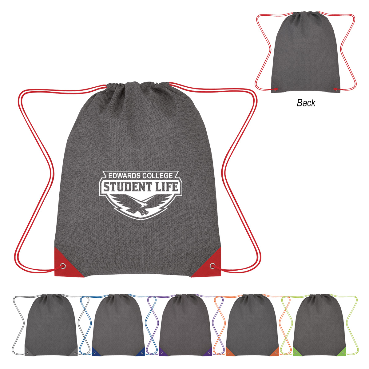 Grayson Non-Woven Drawstring Bag