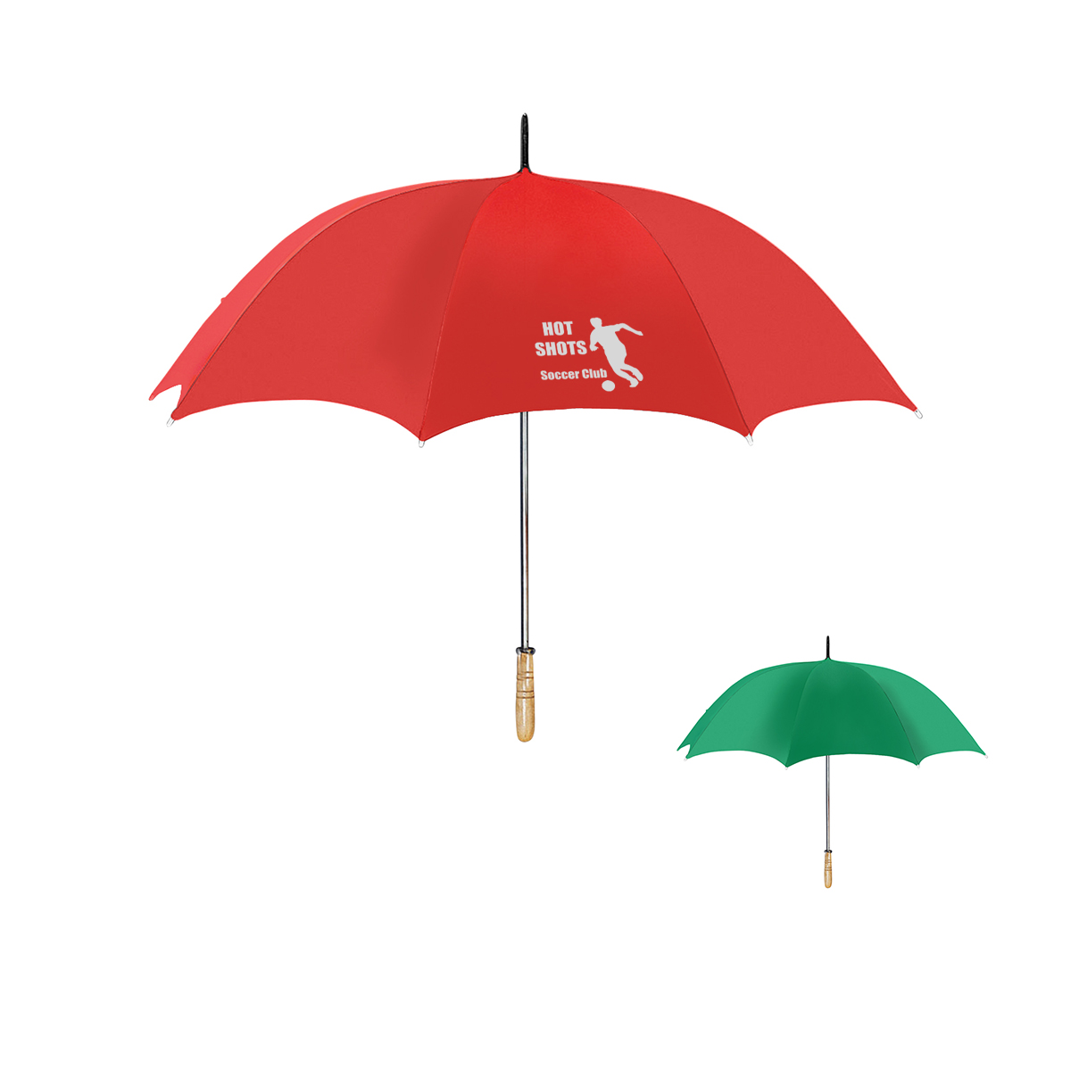 60" Arc Golf Umbrella With 100% RPET Canopy