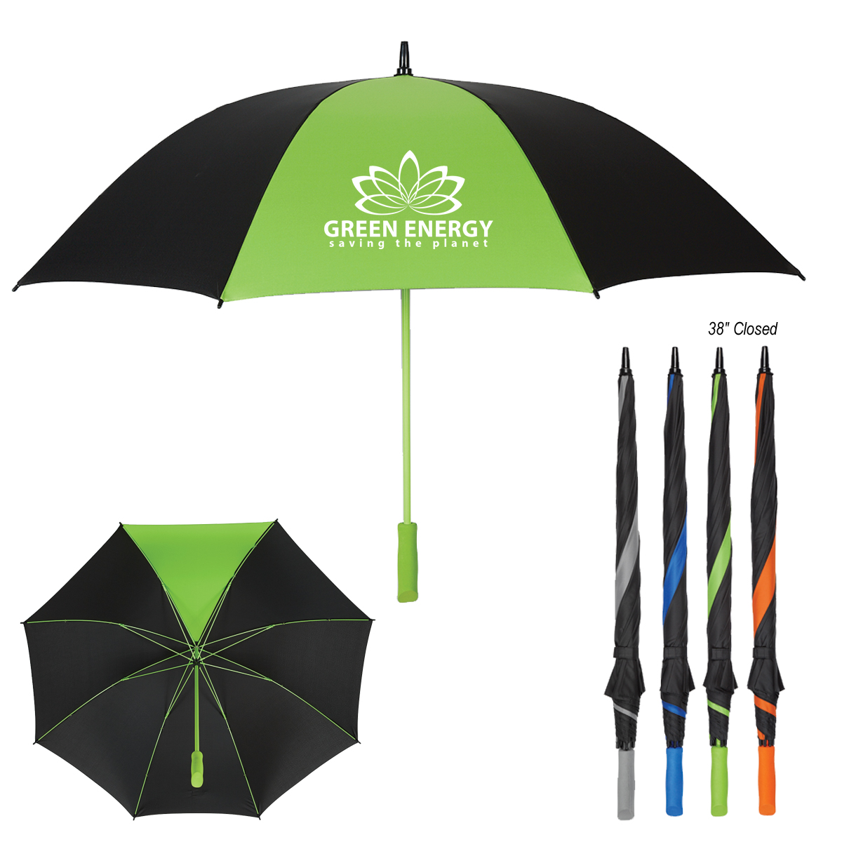 60″ Splash of Color Golf Umbrella