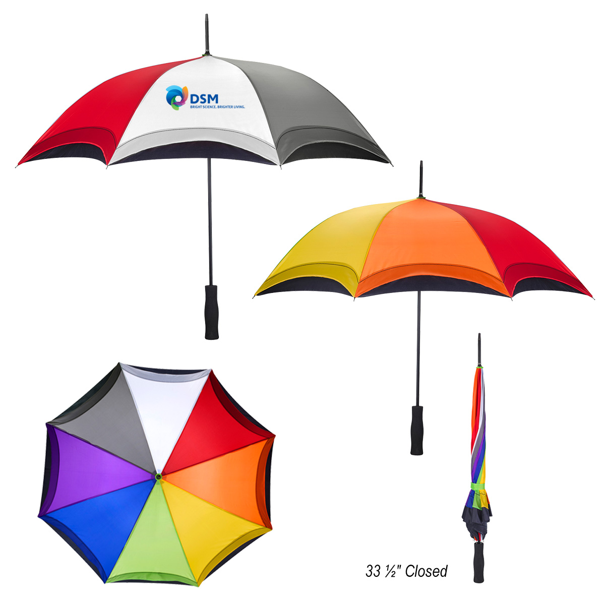 46″ Arc Rainbow Umbrella