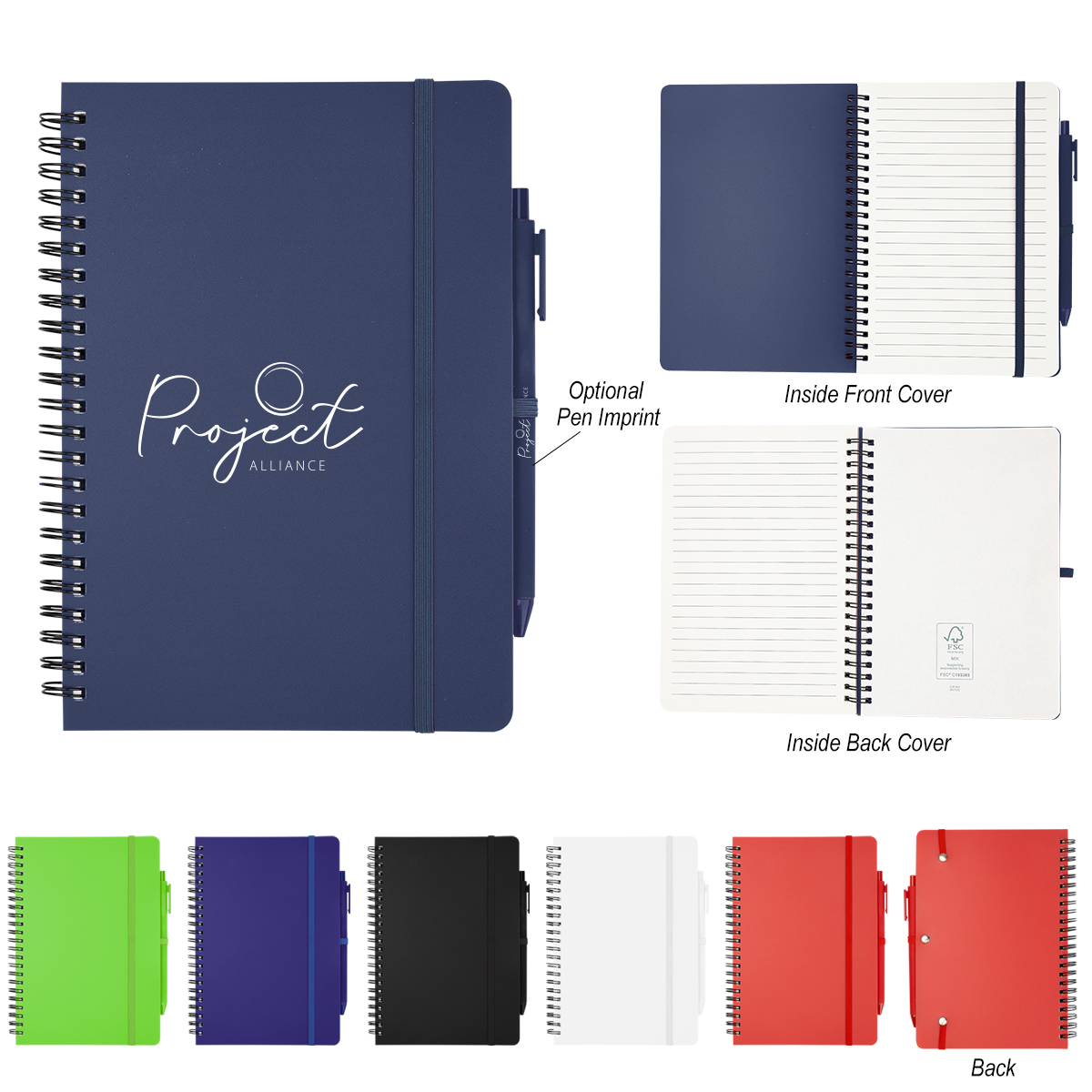 Repreve Recycled Spiral Notebook with Pen