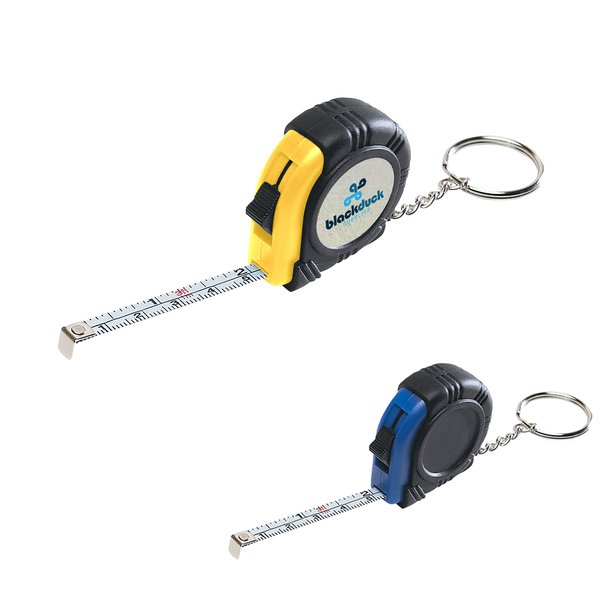 Rubber Tape Measure Key Tag