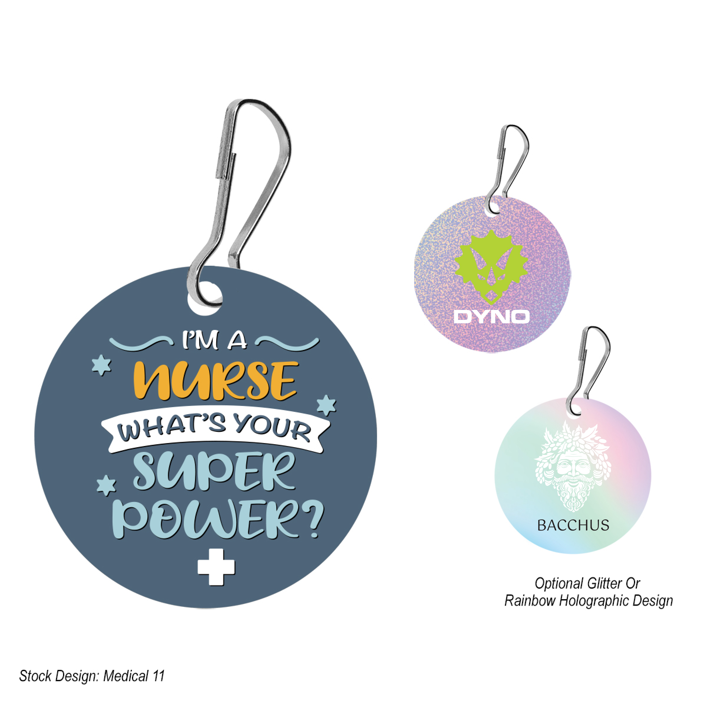 Acrylic Zipper Pull Circle