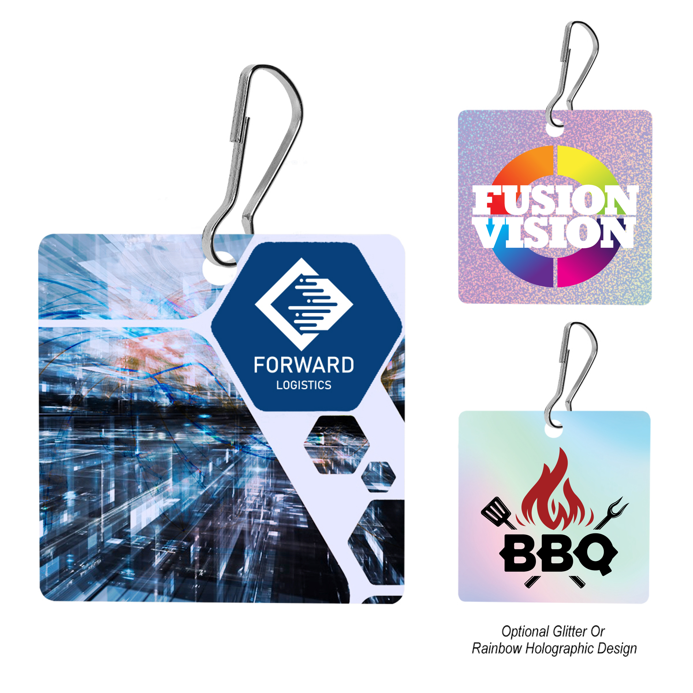 Acrylic Zipper Pull Square