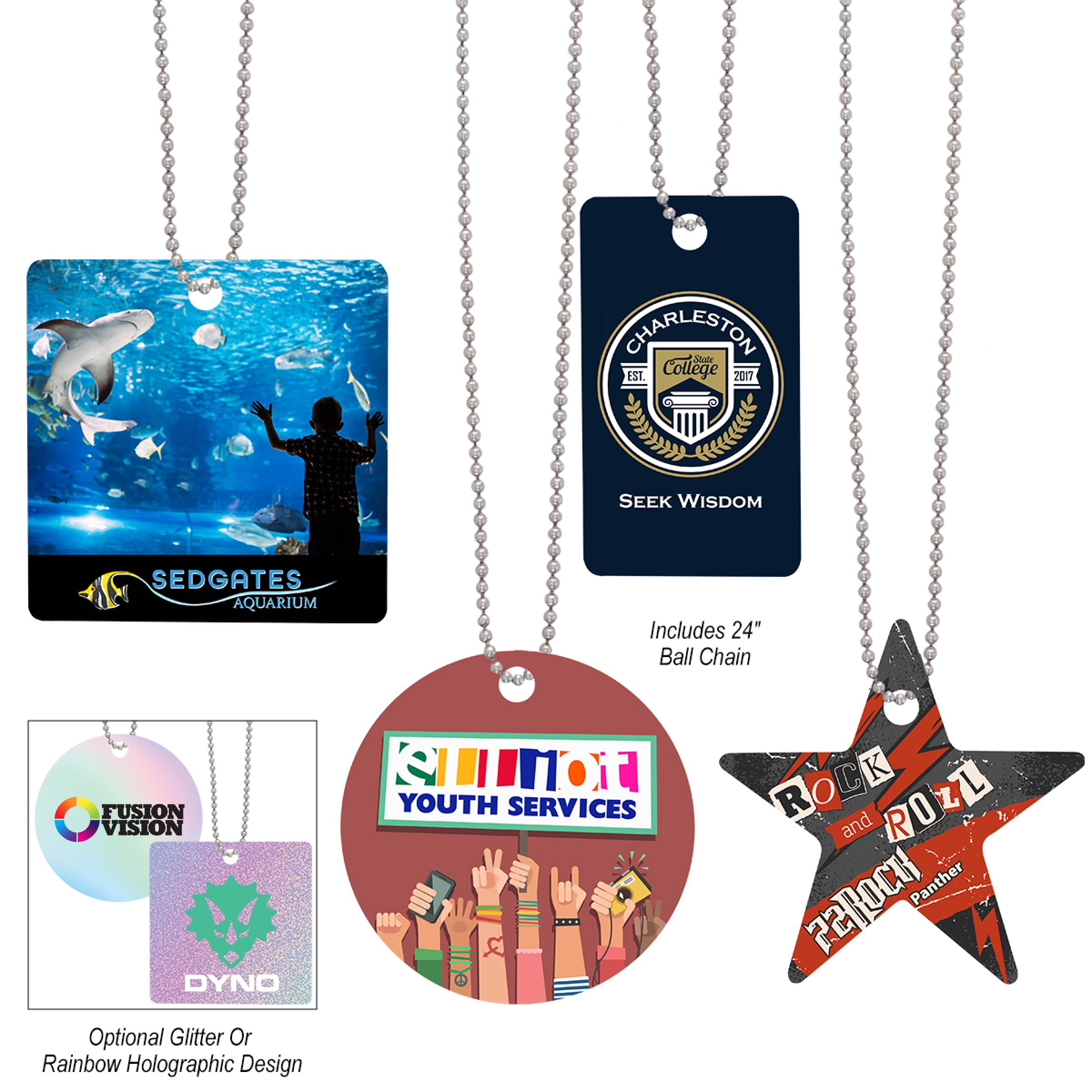 Custom Acrylic Charm with Chain