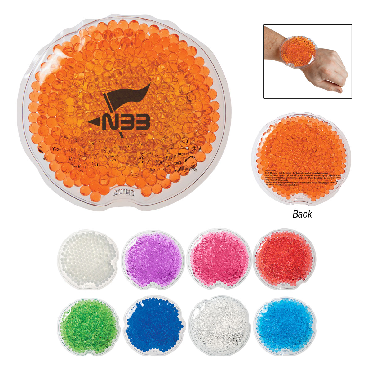 Small Round Gel Beads Hot Cold Pack