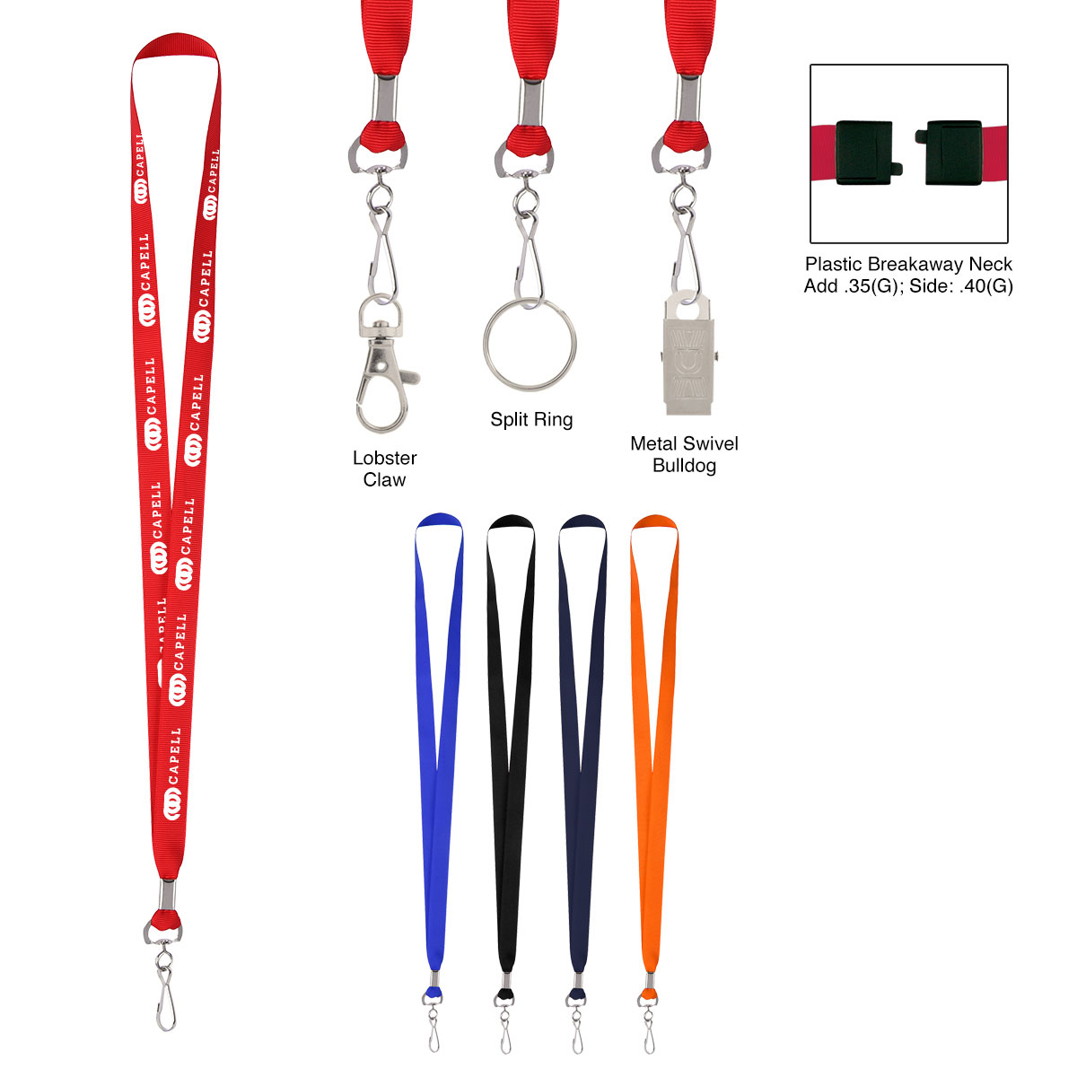 Polyester Lanyard with J-Hook