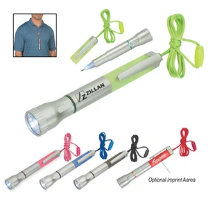 Flashlight with Light-Up Pen