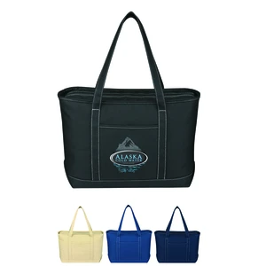 Large Cotton Canvas Yacht Tote Bag