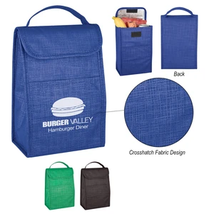 Crosshatch Non-Woven Lunch Bag