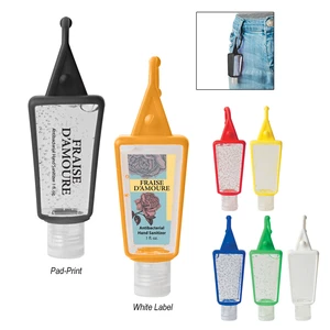 1 Oz. Hand Sanitizer in Silicone Holder