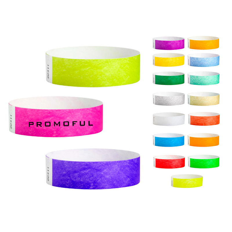 1" Custom Tyvek Wrist Band