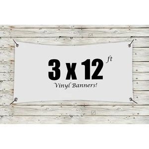 Custom 3' x 12' Vinyl Banners