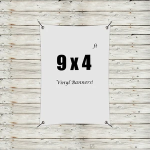 Custom 9' x 4' Vinyl Banners
