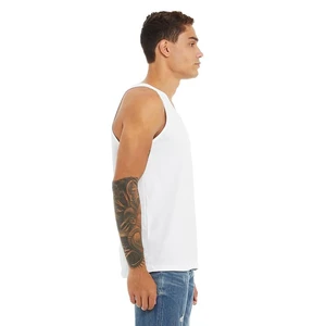 Bella Canvas Unisex Jersey Tank- White - Full Color Imprint view 1