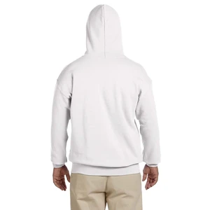 Gildan 185 - White Hoodie- Full-Color Imprint view 3