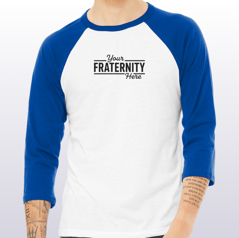 BELLA+CANVAS Unisex 3/4-Sleeve Baseball Tee. BC3200