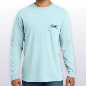 COMFORT COLORS Heavyweight Ring Spun Long Sleeve Pocket Tee. 4410