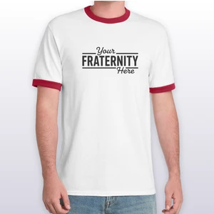 Port & Co Core Cotton Ringer Tee. PC54R