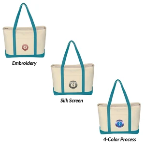 Large Starboard Cotton Canvas Tote Bag