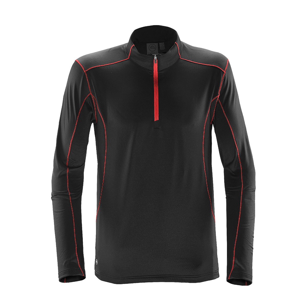 BLACK/BRIGHT RED