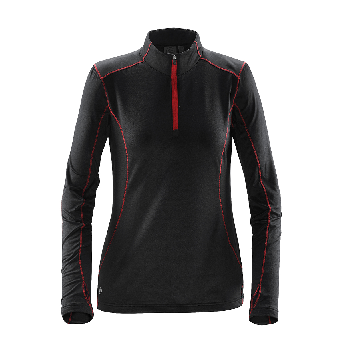 BLACK/BRIGHT RED