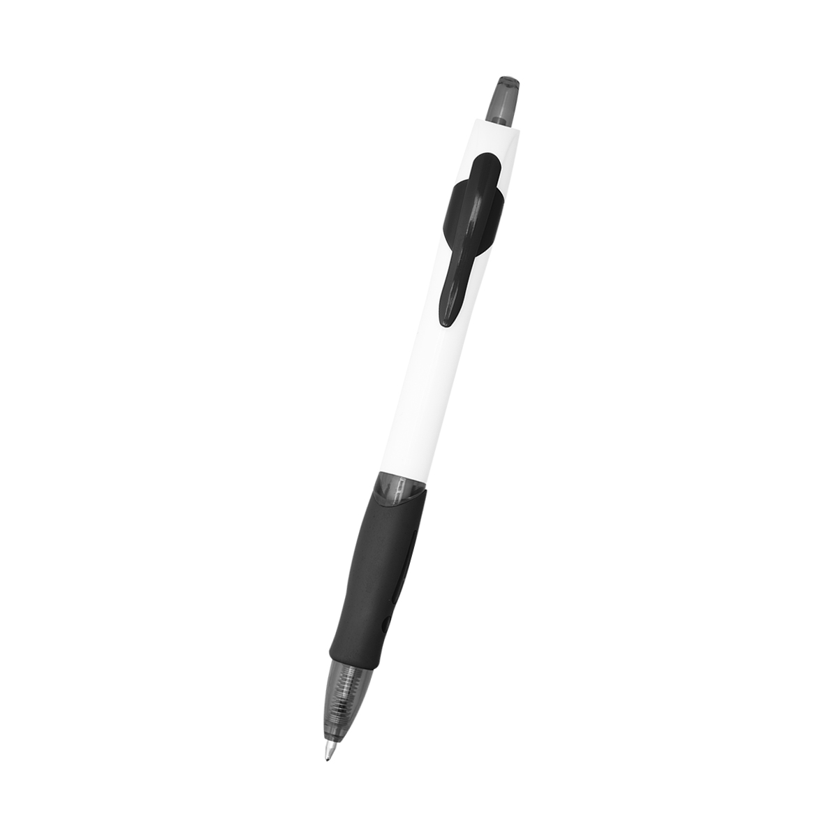WHITE WITH BLACK