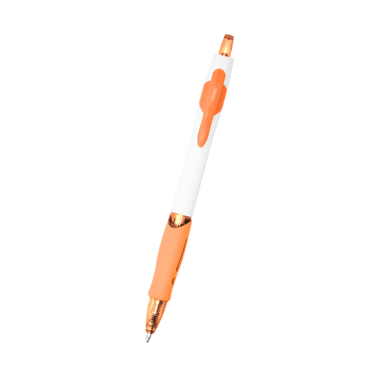 WHITE WITH ORANGE