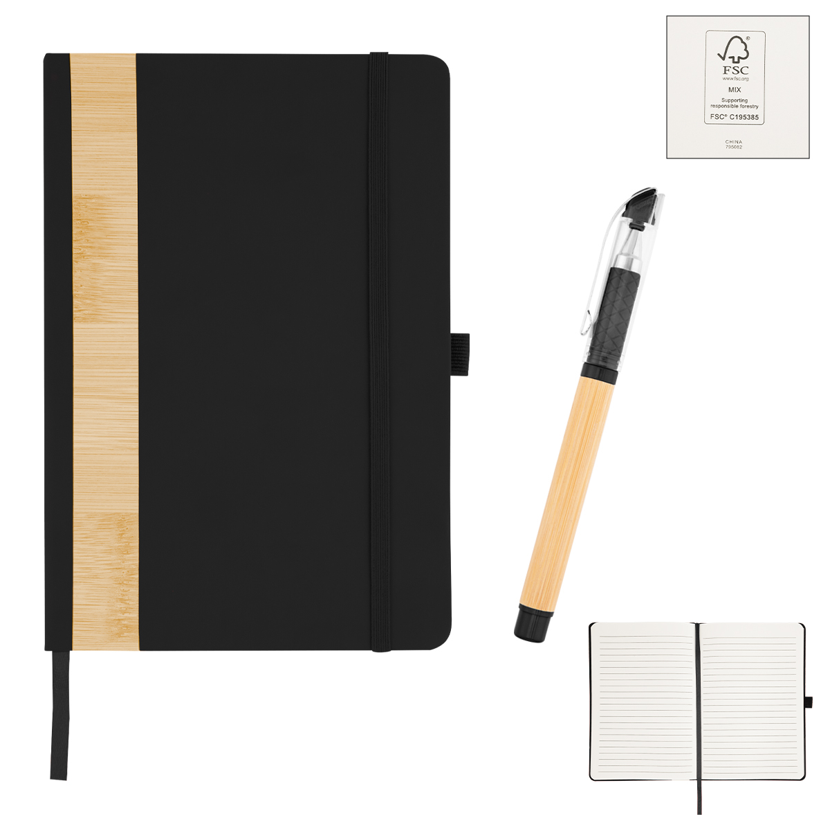 Verse Bamboo Journal With Pen
