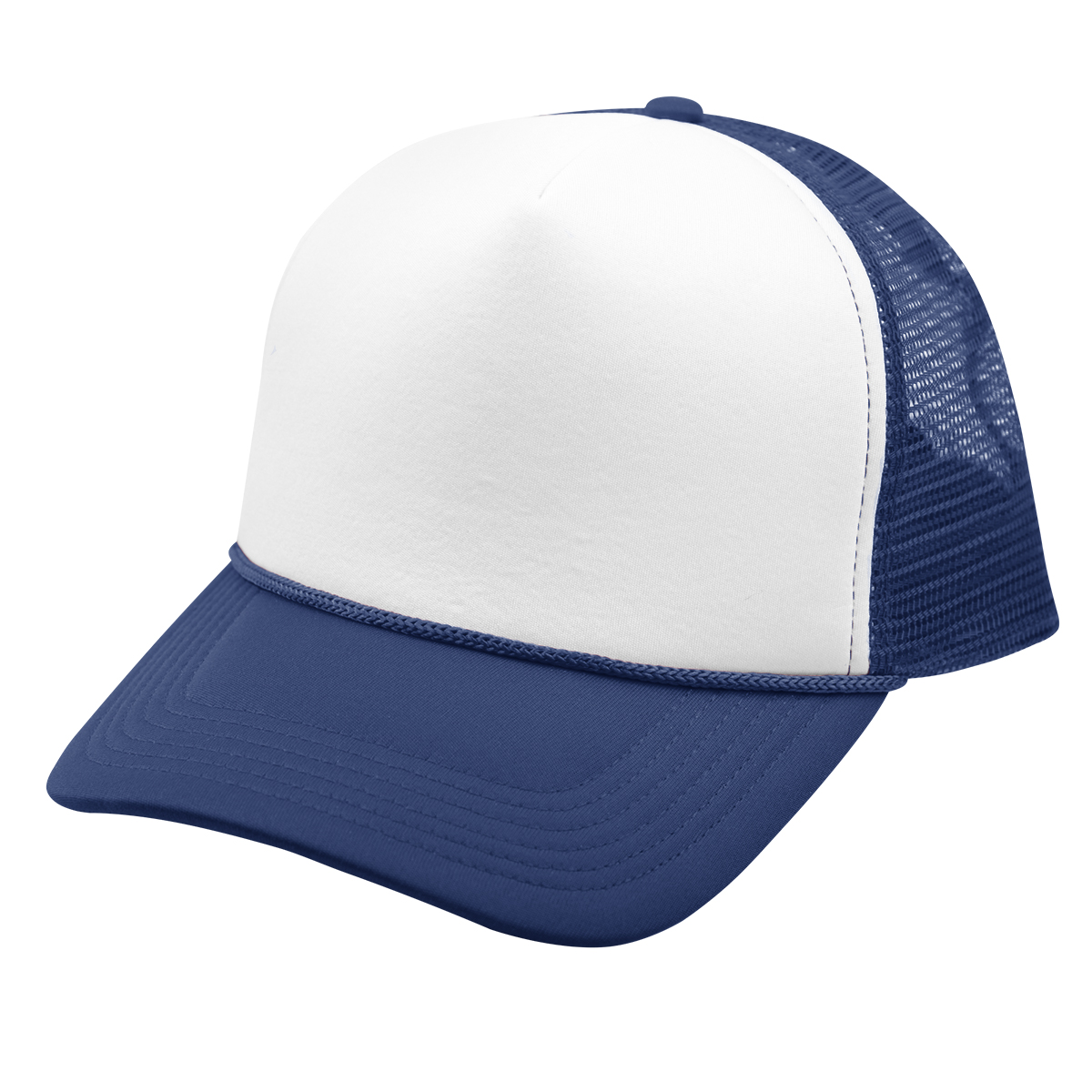 WHITE WITH NAVY BLUE