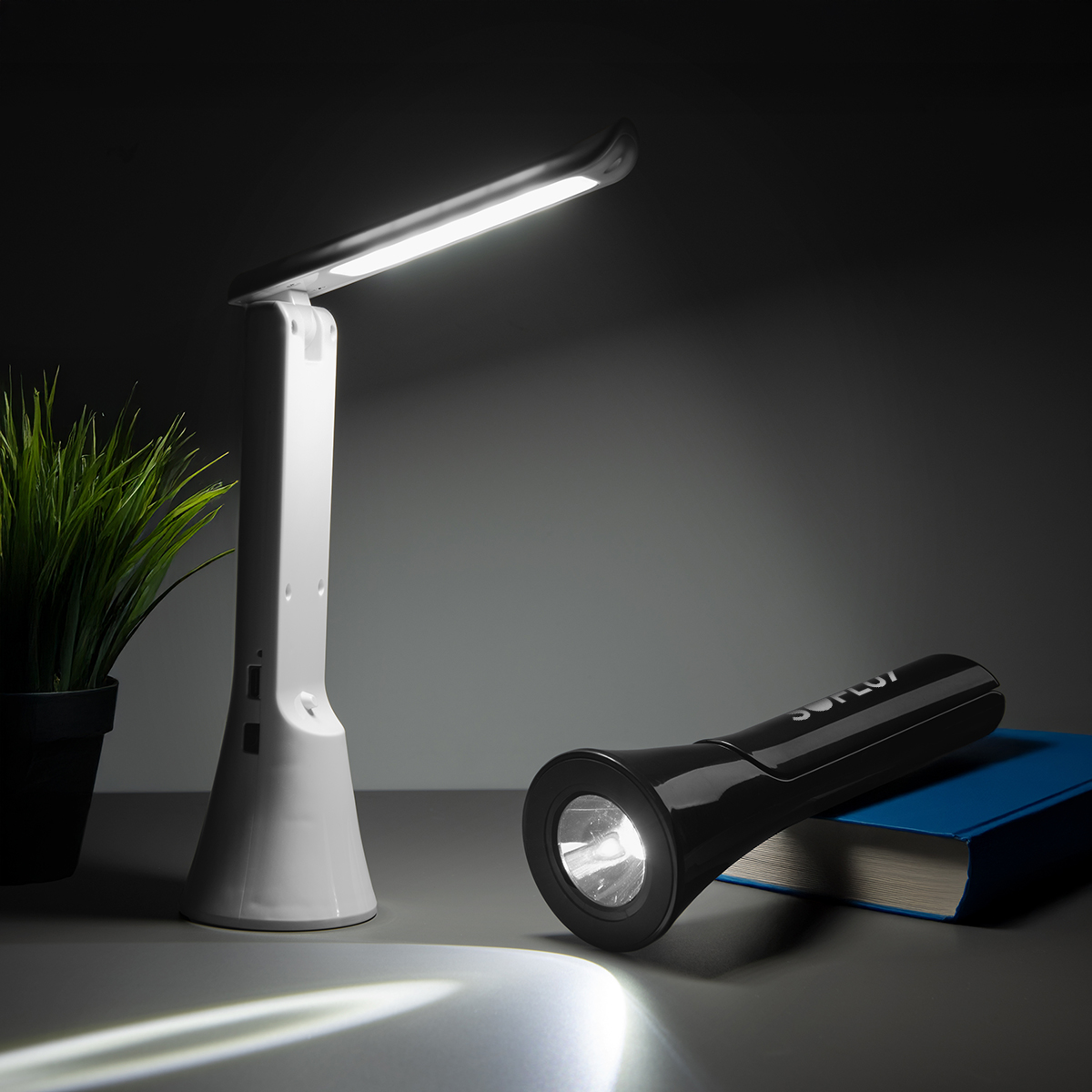 2-In-1 Rechargeable Flashlight And Lamp