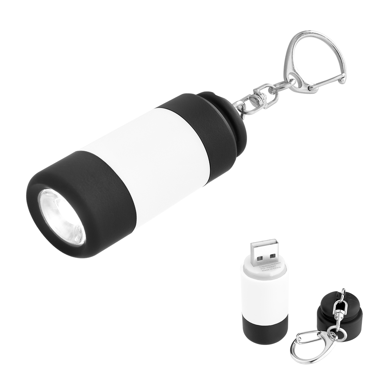 WHITE WITH BLACK