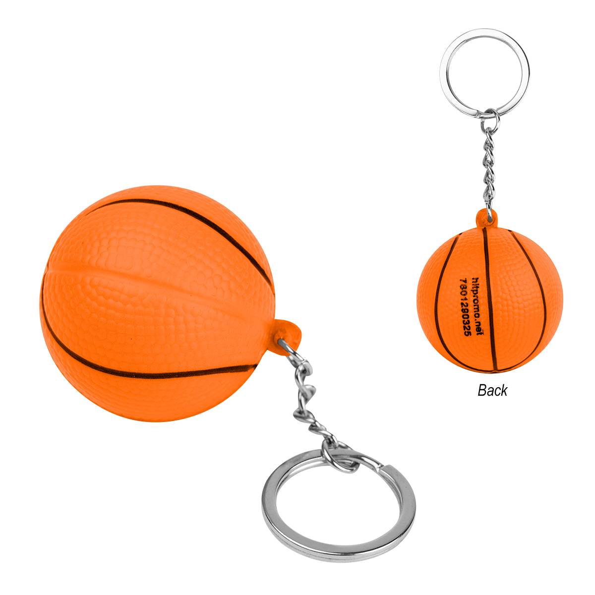 Basketball Stress Reliever Keychain