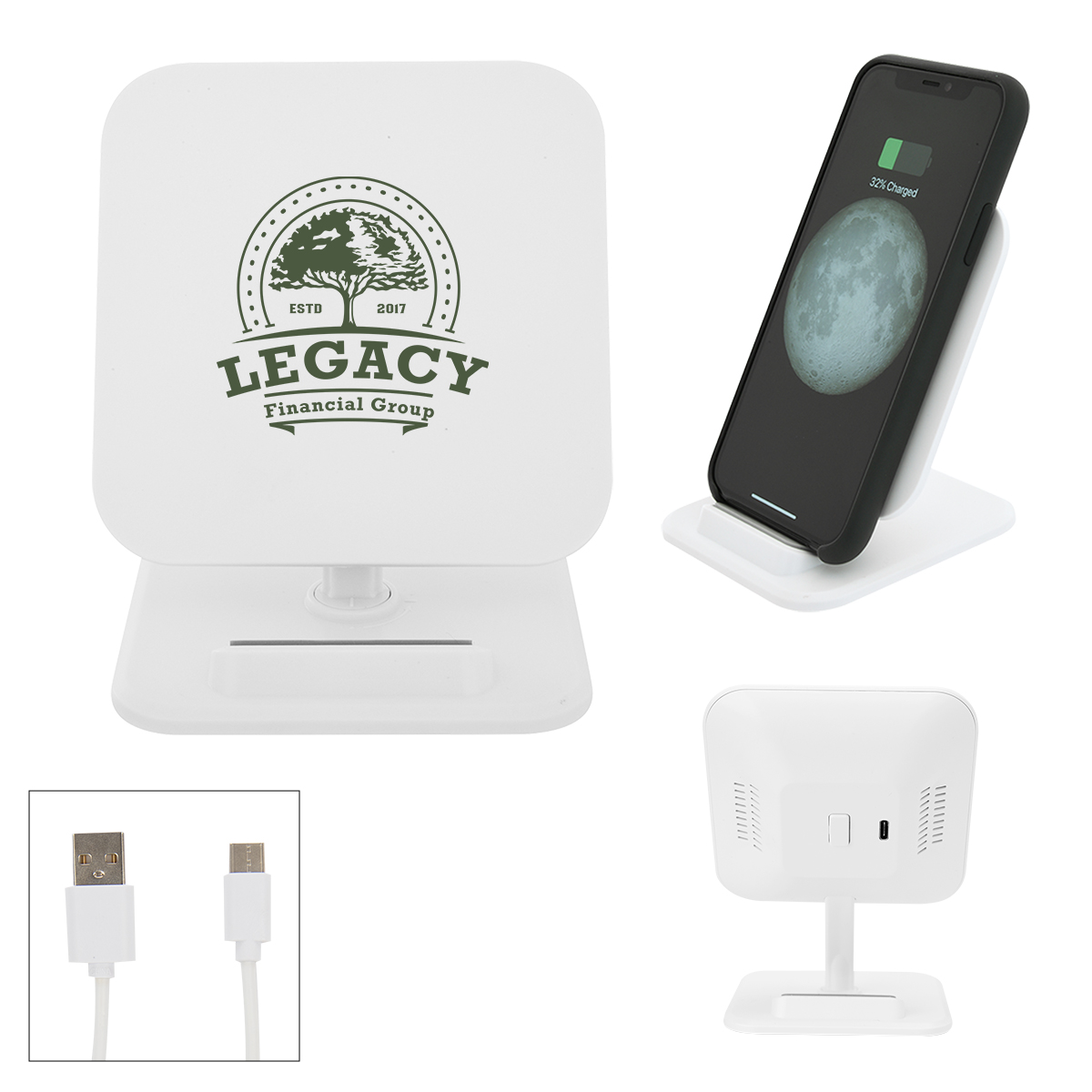 Wireless Charging Pad Phone Stand 2.0